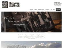 Tablet Screenshot of maxvilleheritage.org